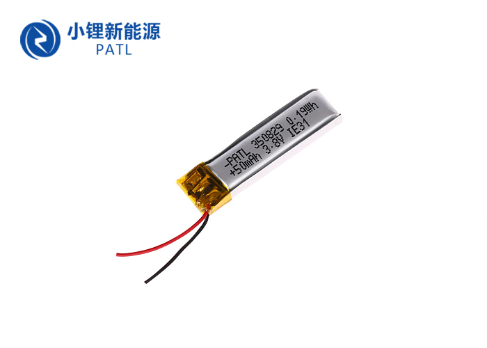 聚合物鋰電池PATL50mAh350829